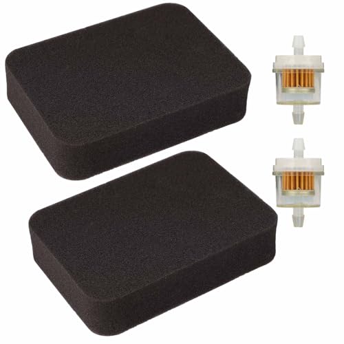 DUCTAIL 2 Pack 17211-899-000 Air Filter, Compatible with Honda Generator EB3000 EB3500 EB3500X EB5000X EB6500 EB6500X GP6500 EM3000 EM3500S EM5000 EM5000X EM5000SX 17211899000 Foam Air Filter Parts