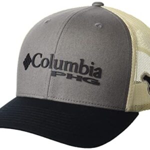 Columbia Unisex PHG Logo Mesh Snap Back - High, Iron/Dog, One Size