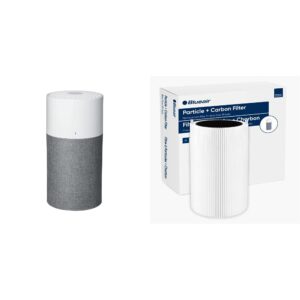 blueair blue pure 311 auto medium room air purifier & blue pure 311 auto genuine replacement filter, particle and activated carbon, fits blue pure 311 auto air purifier