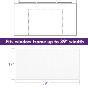 Mxclimate Full Surround Window AC Insulation Foam Side Panels for Air Conditioner Units, 39'' Width Indoor Window Seal Kit Cover, Winter and Summer