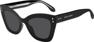 isabel marant women's cat eye sunglasses, black, one size