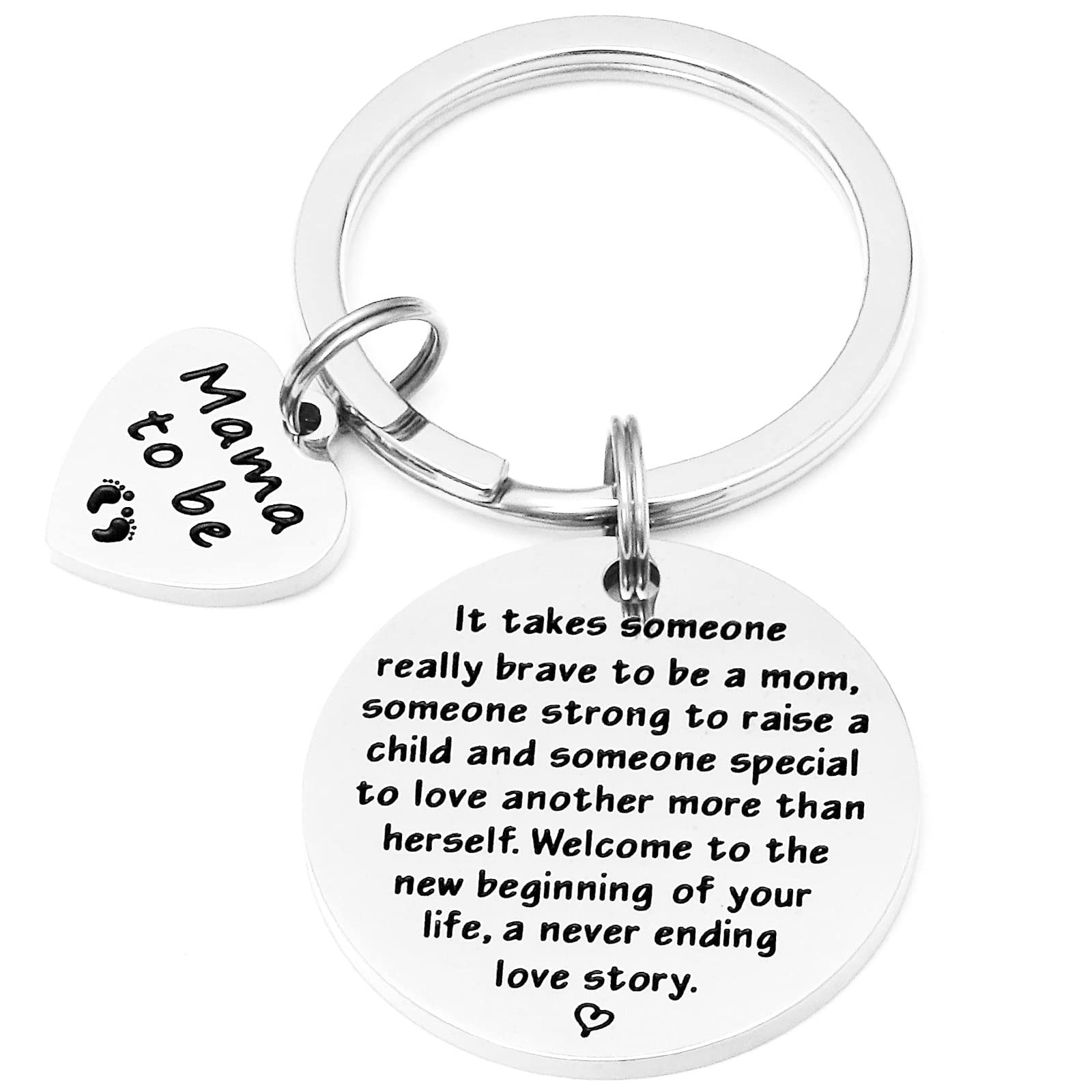 HUTIMY Mom To Be Keychain Gifts For Women Her Funny 2023 2024 First Time Mom Pregnant Mother Presents Ideas Mama To Be Keychain Mother To Be Keychain