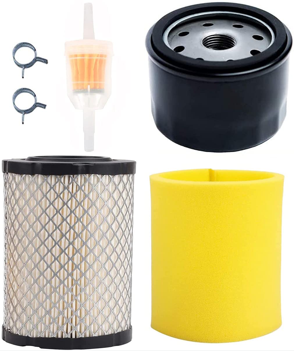 Air Filter Oil Filter Tune Up Kit for Poulan Pro PB185A42 PP20VA46 PP155H42 Riding Tractor 42" 46" Deck w/ 17.5hp 18.5hp 19.5hp 20hp 21hp B&S Engine