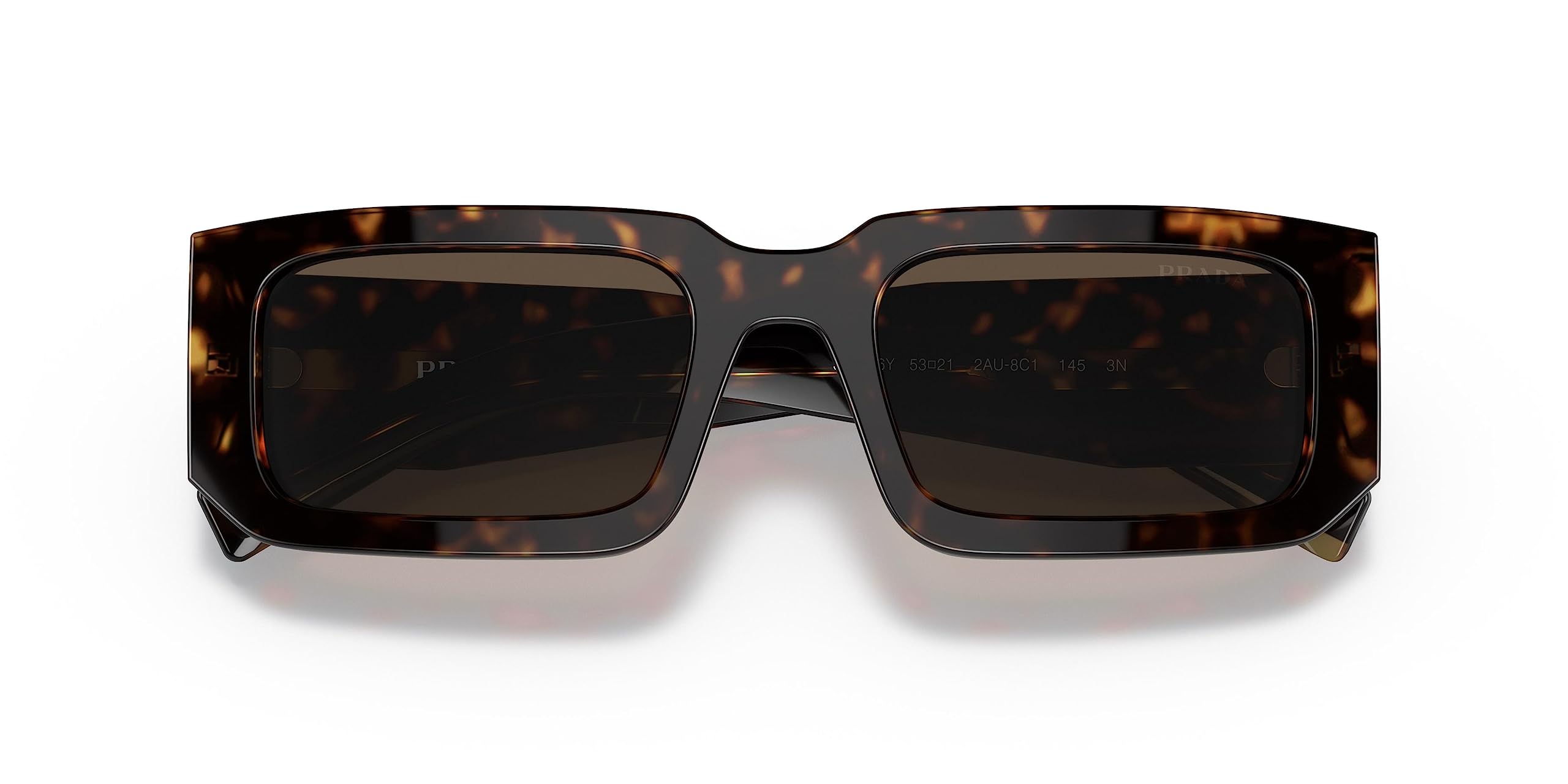 Prada PRADA SYMBOLE PR 06YS Tortoise/Dark Brown 53/21/145 unisex Sunglasses