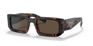 prada prada symbole pr 06ys tortoise/dark brown 53/21/145 unisex sunglasses