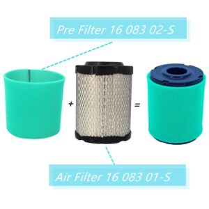 Arpisziv EZT740 EZT750 Air Filter Fit For Koh-ler EZT715 EZT725 ZT710 ZT720 ZT730 ZT740 Confidant Gasline Engine Replacement 16 083 01-S