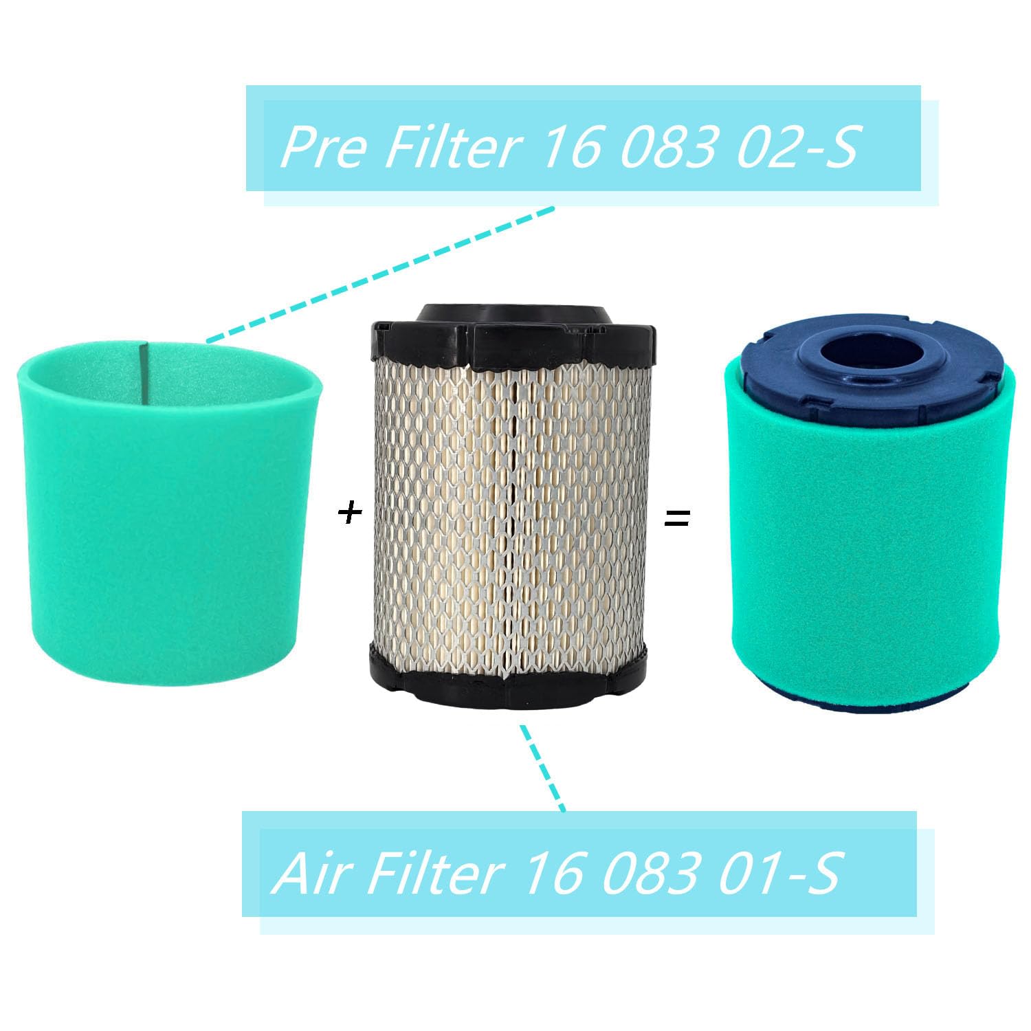 Arpisziv EZT740 EZT750 Air Filter Fit For Koh-ler EZT715 EZT725 ZT710 ZT720 ZT730 ZT740 Confidant Gasline Engine Replacement 16 083 01-S