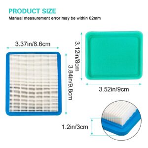 36046 Air Filter with 36634 Pre Filter for Tecumseh 740061 Oh95 Oh195 Ohh50 Ohh55 Ohh60 Ohh65 Vlv50 Vlv55 Vlv60 Vlv66 Vlv126 4&5.5hp Engines for Stens 100-450