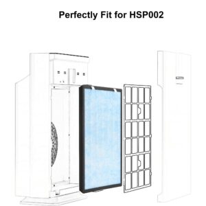 HSP002 Replacement Filter Compatible with HSP002 Smart True HEPA Air Cleaner Purifier 2.0 4-in-1 Filtration of H13 True HEPA Filter and Activated Carbon Filter