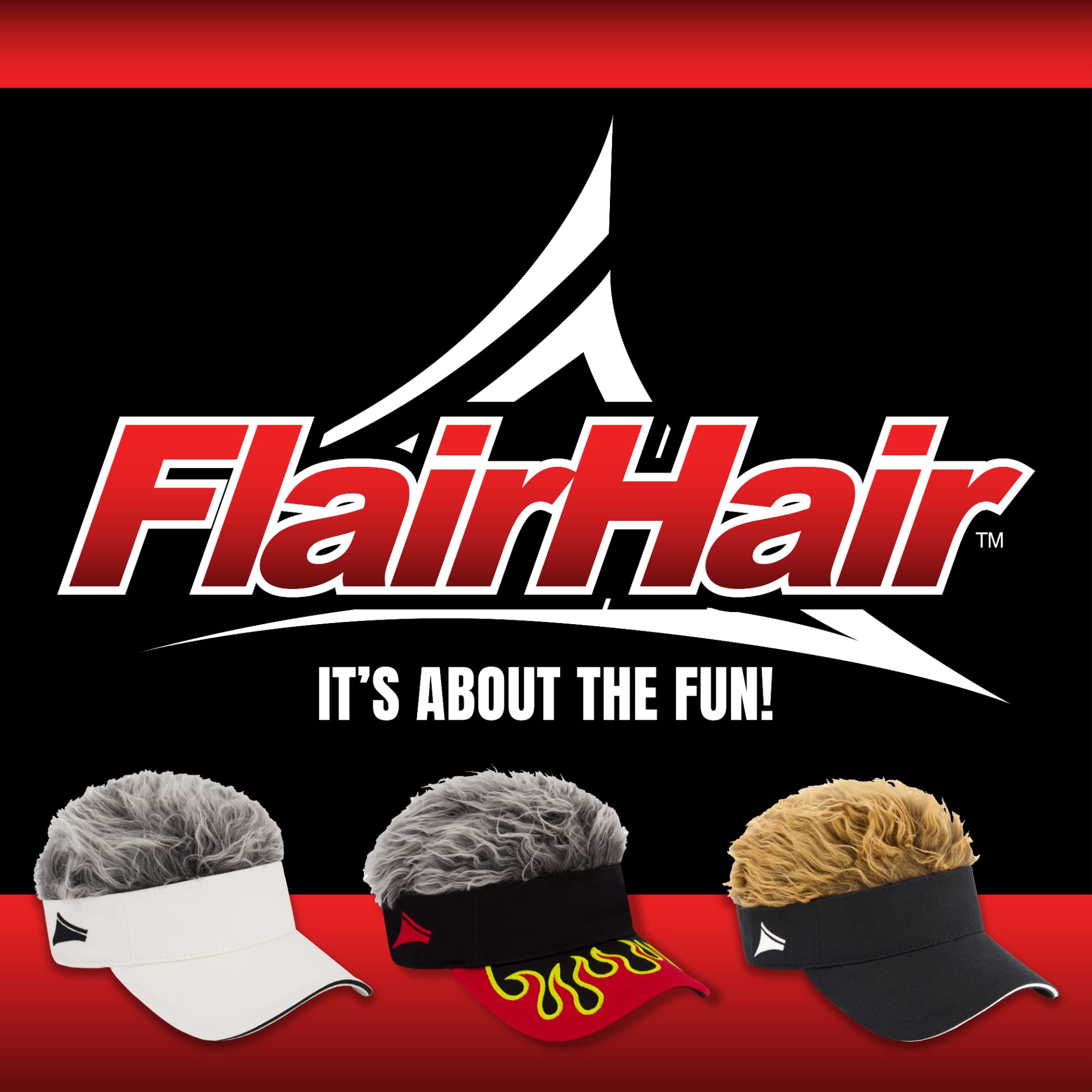 Flair Hair Concept One Womens Sun Cap with Fake Visor, Grey