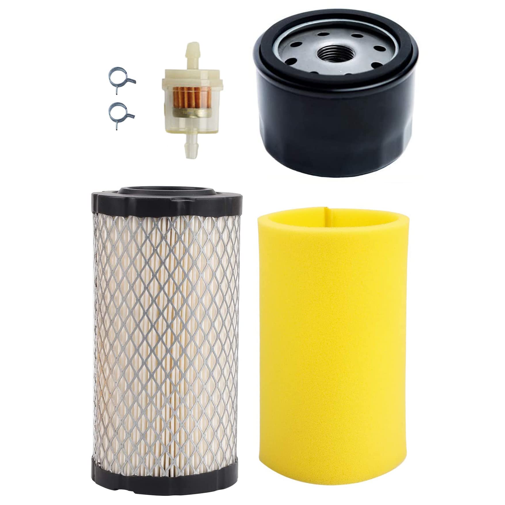 Air Filter Oil Filter Tune Up Kit for 42" 46" Craftsman 917.250810 917.280330 917.287210 917.287240 917.288100 917.288516 Lawn Tractor Riding Mower with 19.5hp 20hp 21hp B&S Engine