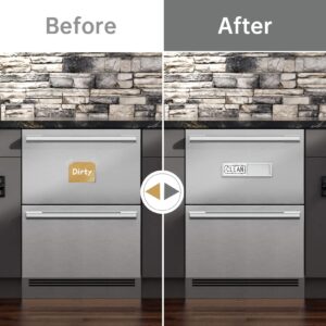 Dirty Clean Dishwasher Magnet,Dishwasher Magnet Clean Dirty Sign Magnet for Dishwasher Dish Bin That Says Clean or Dirty Dish Washer Refrigerator for Kitchen Organization and Storage Necessities