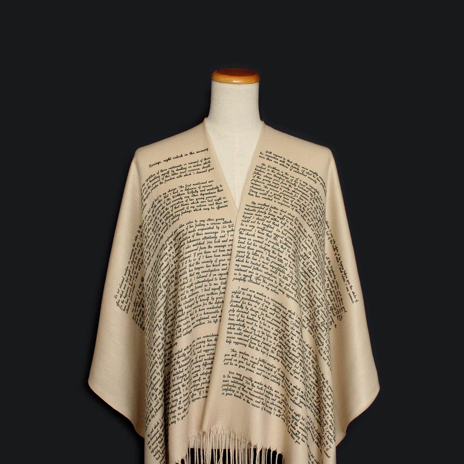 Universal Zone Darcy's Letter to Elizabeth from Pride and Prejudice by Jane Austen Shawl Scarf Wrap