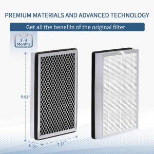 Zouhwaso MA Series 25 Replacement Filter compatible with MA Series 25 Air Cleaner pur-ifier Filter Replacement, 3-in-1 Composite Filter with H13 True HEPA, acti-vated car-bon and Pre-filter, Pack of 4