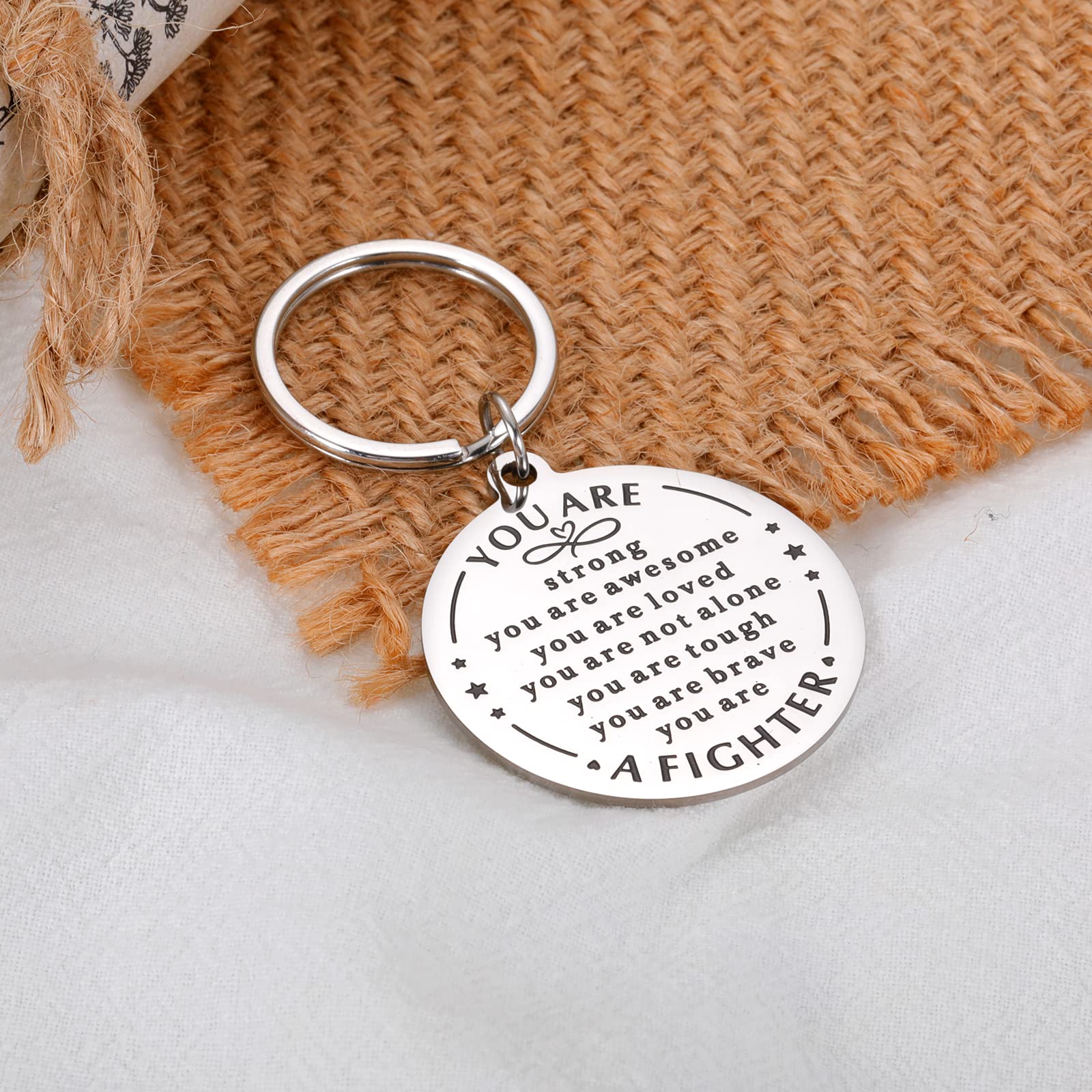 Cancer Care Gifts for Women, Breast Cancer Gifts for Woman, Breast Cancer Survivor Gifts, Keychain Gift for Cancer Patients Female, Get Well Soon Gifts After Surgery Christmas Gif for Women Men Friend