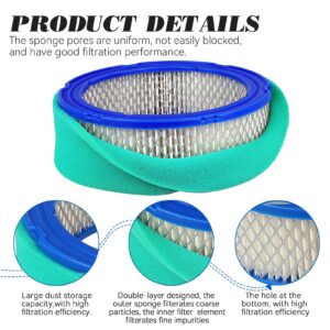 Lonsda 394018 394018s 392642 Air Filter for B&S 272490 294000 271271 5050D 5050H 5050B JohnDeere LG394018JD LTR155 LTR166 SST16 SST18 12.5-21hp L-Head Twin Horizontal and V-Twin Vanguard Engine