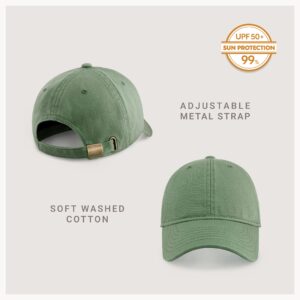 CHOK.LIDS Everyday Premium Dad Hat Unisex Cotton Baseball Cap for Men and Women Adjustable Lightweight Polo Style Curved Brim (Green Tea)