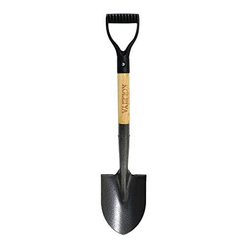 KOLEIYA Small Shovel,Short Handle Shovel,Overall Length 28 Inches,Kids Shovels for Digging,Shovels for Gardening,Metal Sand Shovel, Metal + Wooden