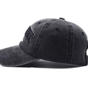 Women &Men New-York Letter Baseball Cap - Vintage Washed Denim Twill Dad Hat for Women Men