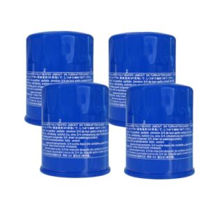 Kvjicdo GX610 GX620 GX660 Oil Filter Compatible with Hnoda GX630 GX670 GX690 GXV340 GXV390 GXV610 GXV630 GXV690 Engine Rep 15400-PLM-A02 15400-PLM-A01 15400-P0H-305PE (4 Pack)