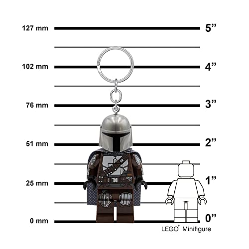 LEGO Star Wars The Mandalorian Keychain Light - The Mandalorian - 3 Inch Tall Figure (KE187H)