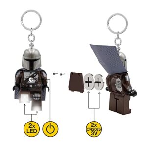 LEGO Star Wars The Mandalorian Keychain Light - The Mandalorian - 3 Inch Tall Figure (KE187H)