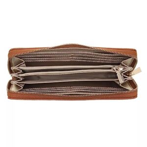 GUESS Laurel Large Zip Around Wallet, Light Cognac