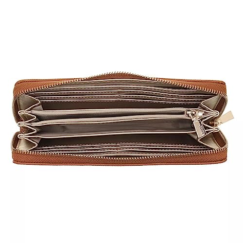 GUESS Laurel Large Zip Around Wallet, Light Cognac