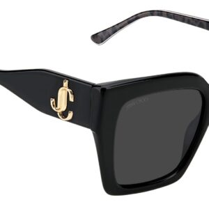 JIMMY CHOO Square Sunglasses Eleni/G 1EIIR Black/Tiger 53mm