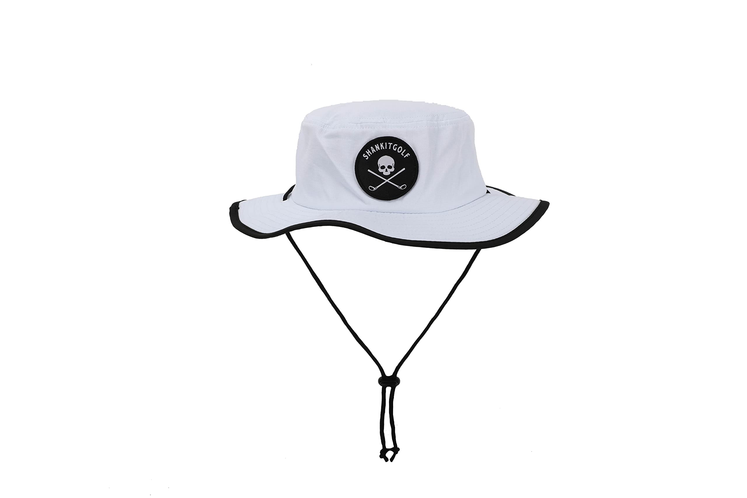 SHANKITGOLF Golf Bucket Hat Skull and Crossbones Adjustable Sun Hat White