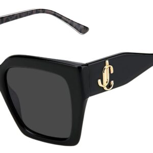 JIMMY CHOO Square Sunglasses Eleni/G 1EIIR Black/Tiger 53mm