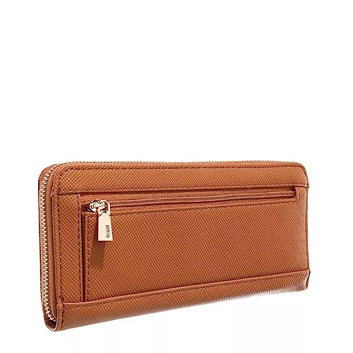 GUESS Laurel Large Zip Around Wallet, Light Cognac