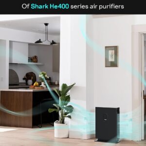 True HEPA Filter Replacement for Shark Air Purifier 4, Compatible with Shark HE400, HE401, HE401C, HE401NP, HE402, HE402C, HE405, UA415, Compare Part No. HE4FKBAS, HE4FKPET, HE4FKPETMB, HE4FKPRO