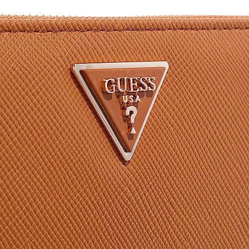 GUESS Laurel Large Zip Around Wallet, Light Cognac