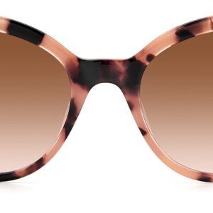 Kate Spade New York Women's Amberlee/S Cat Eye Sunglasses, Pink Havana/Brown Pink Gradient, 55mm, 20mm