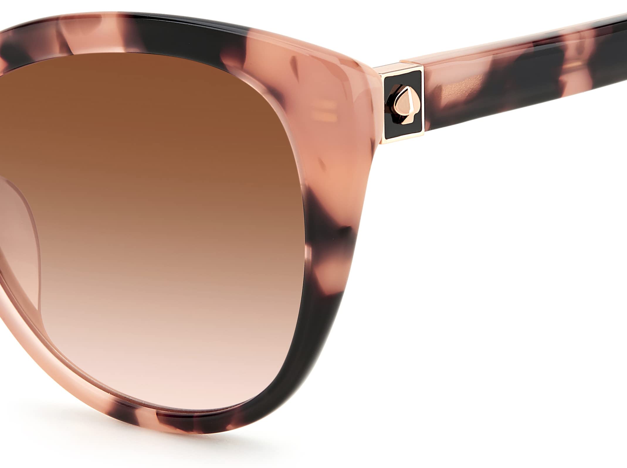 Kate Spade New York Women's Amberlee/S Cat Eye Sunglasses, Pink Havana/Brown Pink Gradient, 55mm, 20mm