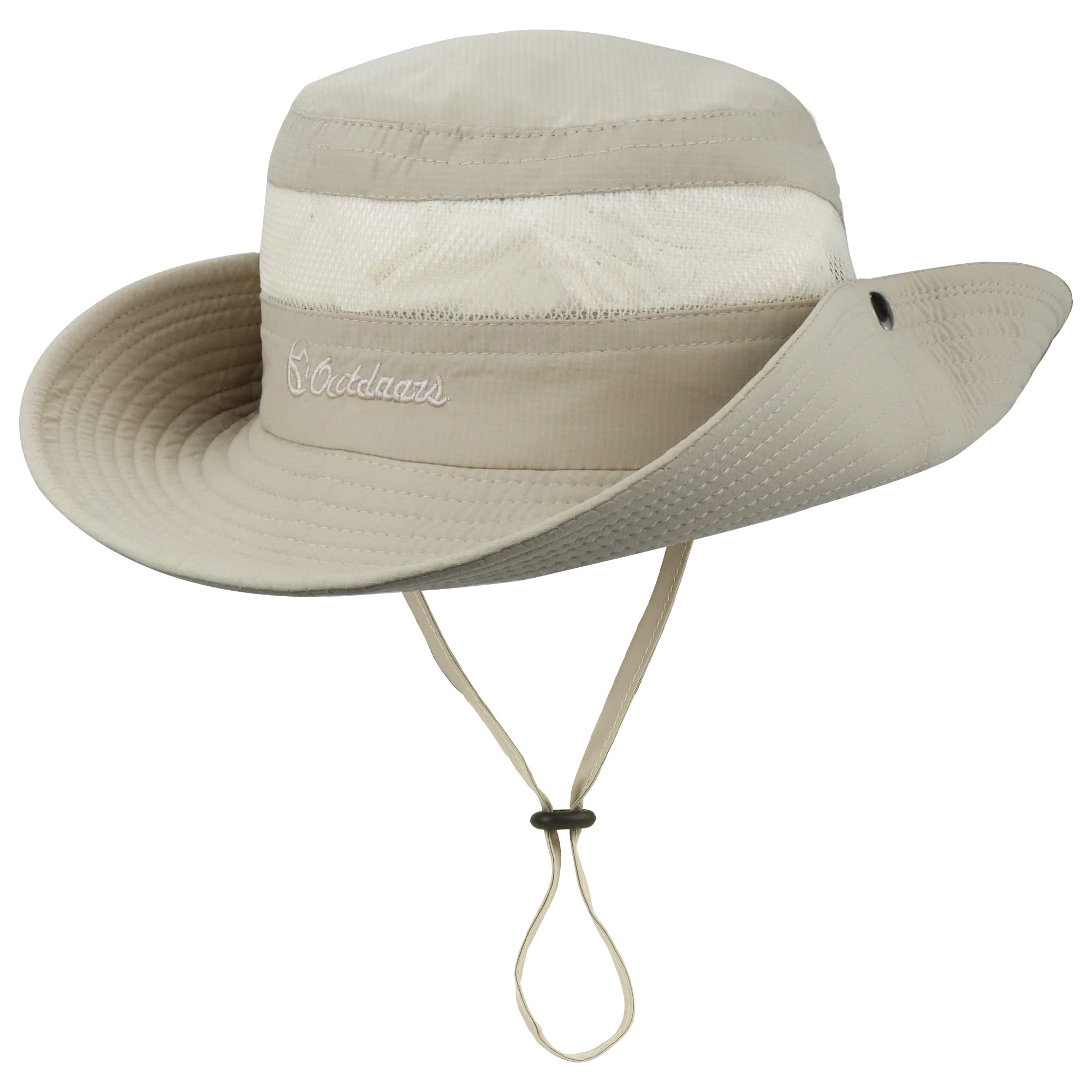 Outdoor Sun Hat Bucket Hats for Women Sun Protection Mesh Quick-Dry Cap UPF 50+ (Adjustable Size) Beige