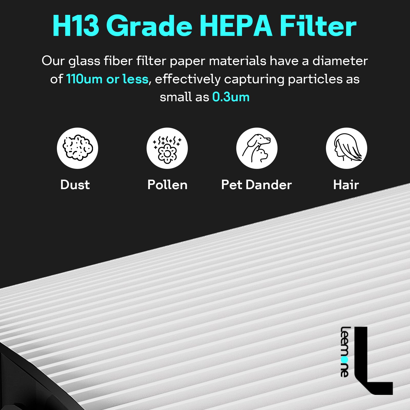 Leemone 360° Combi 2 in 1 HEPA+Carbon Replacement Filter Compatible with Dyson TP06 HP06 PH02 PH01 PH03 PH04 HP09 TP09 HP07 TP07 TP10 HP10, H13 Grade True HEPA Replacement Filter