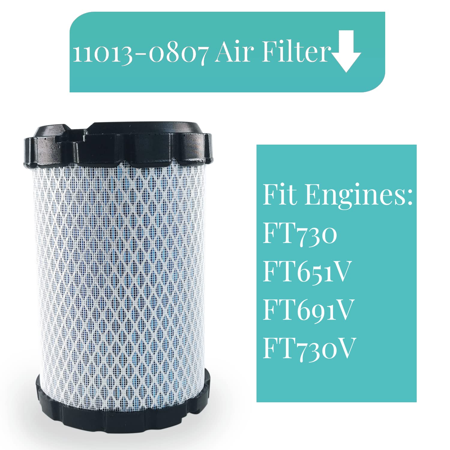 Arpisziv 11013-0807 Air Filter With Spark Plug Fit For Kawasaki FT691V FT730V FT730 FT651V 4 Stroke Engine