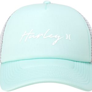 Hurley Women's Baseball Cap - Icon Snap-Back Trucker Hat, Size One Size, Jade Aura