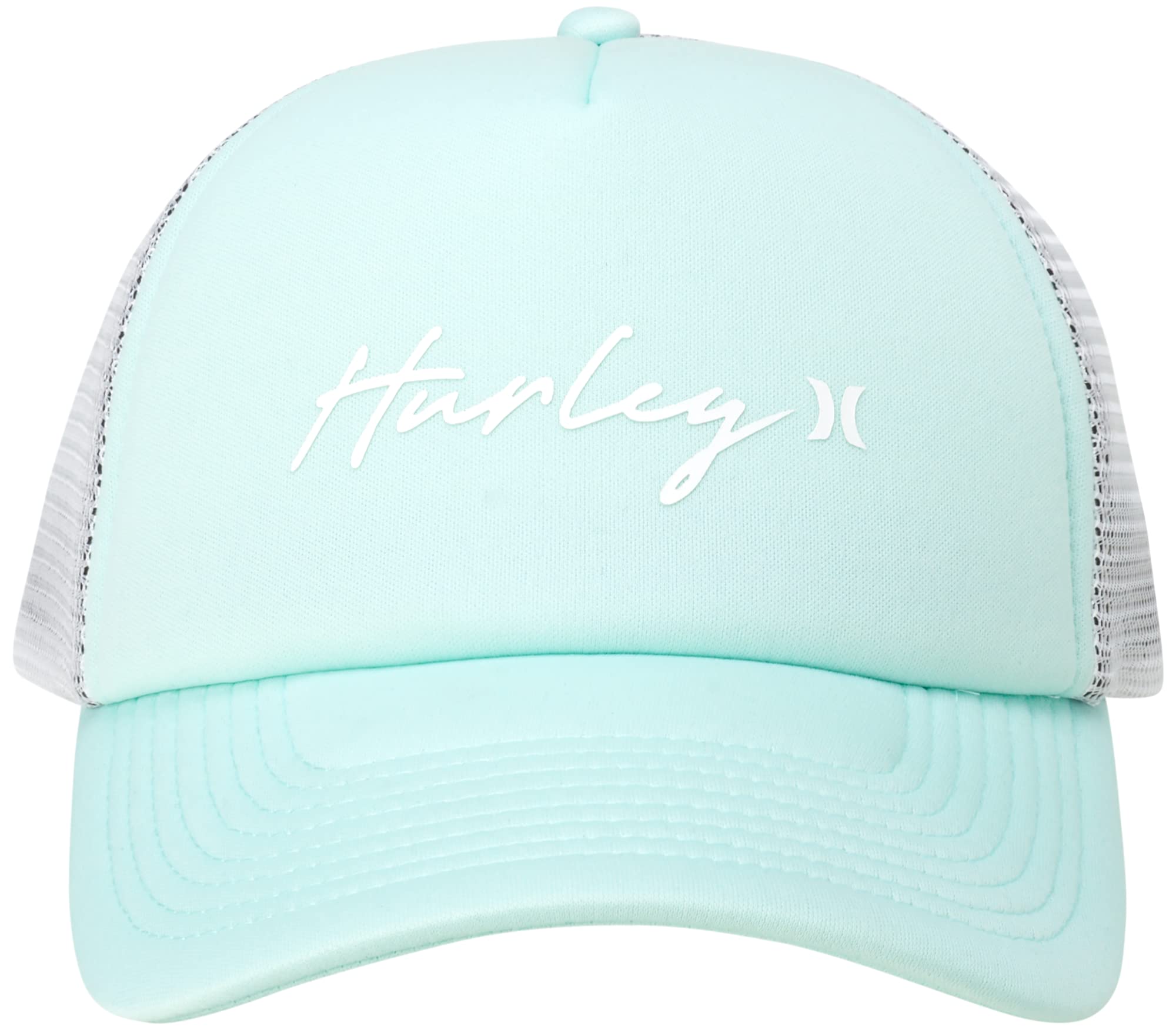 Hurley Women's Baseball Cap - Icon Snap-Back Trucker Hat, Size One Size, Jade Aura