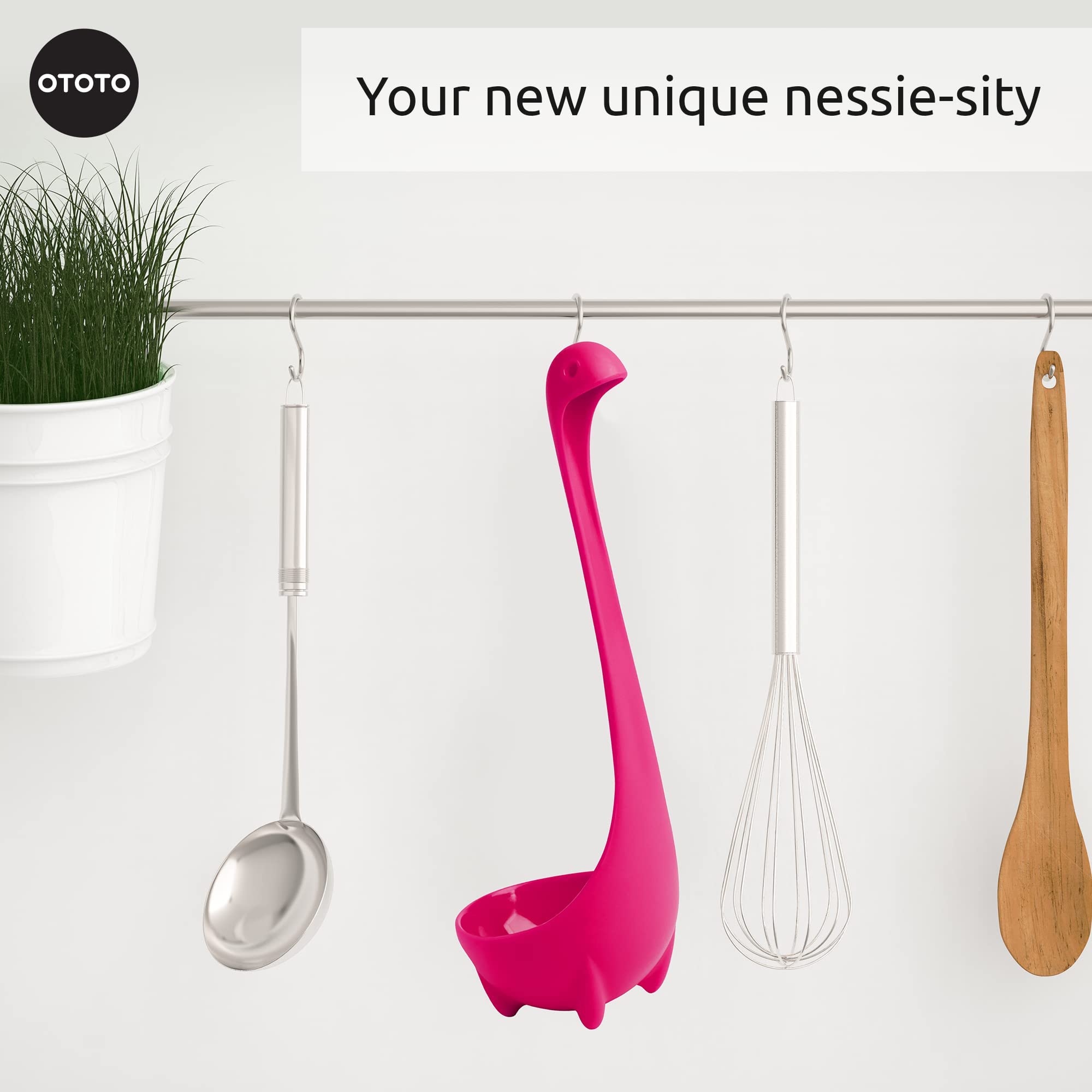 The Original Nessie Ladle by OTOTO - Soup Ladle, Cute Gifts, Funny Kitchen Gadgets, Loch Ness design, Cooking Gifts for Mom - Cute and Practical Kitchen Utensils - Unique Gifts for Women, Mothers Day