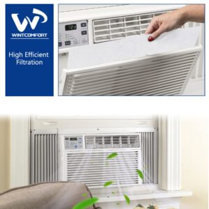 Wintcomfort Room Air Conditioner Filter Replacement, 24" x 15" x 1/4" for Window Air Conditioning Unit, Cut-to-fit Window AC Filters