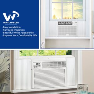 Wintcomfort Window Air Conditioner Side Panel Insulated Foam Kit, All Season Protection Side Panels for Window AC, 17" x 9" x 7/8", White