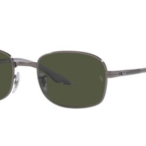 Ray-Ban RB3690 Square Sunglasses, Gunmetal/Green, 51 mm