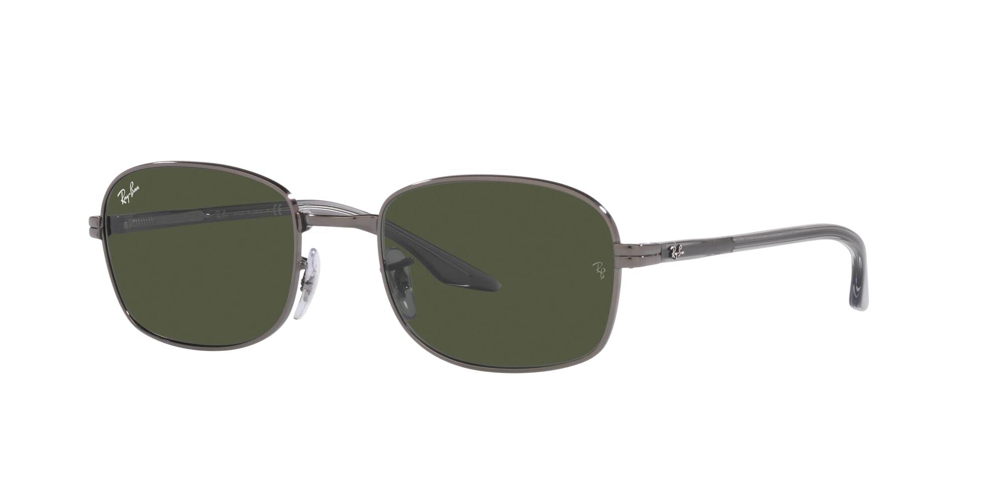 Ray-Ban RB3690 Square Sunglasses, Gunmetal/Green, 51 mm