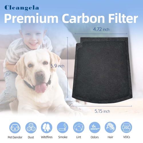 6-Pack 04234G Carbon Replacement Filters Compatible with Hamilton Beach Pet TrueAir Purifier Odor Eliminators - 04383 04384 04530G 04530GM 04531GM 04532GM