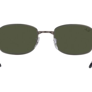 Ray-Ban RB3690 Square Sunglasses, Gunmetal/Green, 51 mm