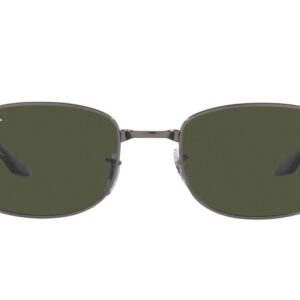 Ray-Ban RB3690 Square Sunglasses, Gunmetal/Green, 51 mm