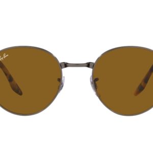 Ray-Ban RB3691 Round Sunglasses, Gunmetal/Brown, 51 mm